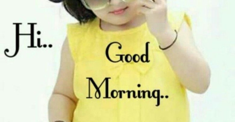 Morning greeting kids photo