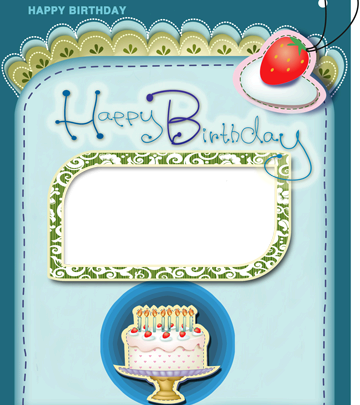 Happy Birthday With Baloons Photo Frame Imagez